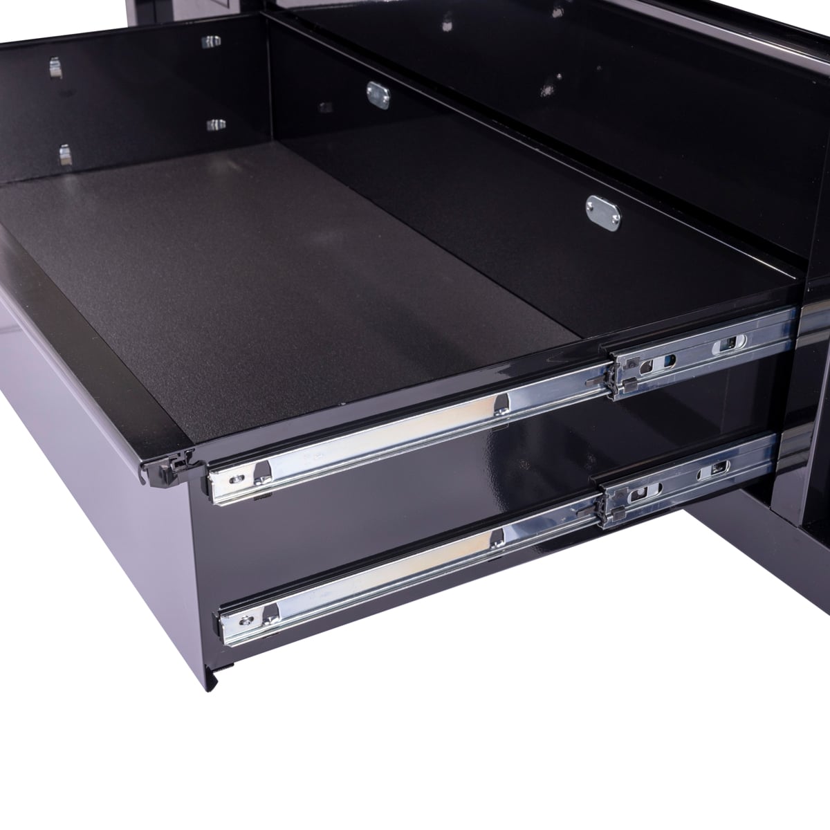 SGS Pro 72in 14 Drawer Roller Cabinet with Top Hutch | Black